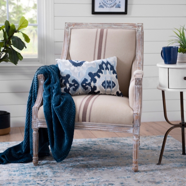 McKenna Tan Stripe Accent Chair Kirklands Home