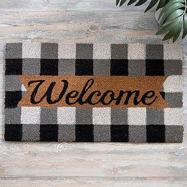 1'6x2'6/18x30 Hello Doormat Black - Project 62™