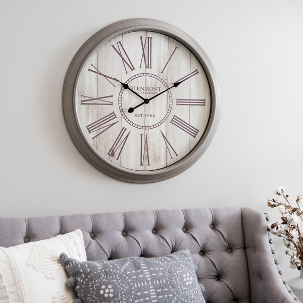 Cream Living Room Wall Clocks Baci Living Room