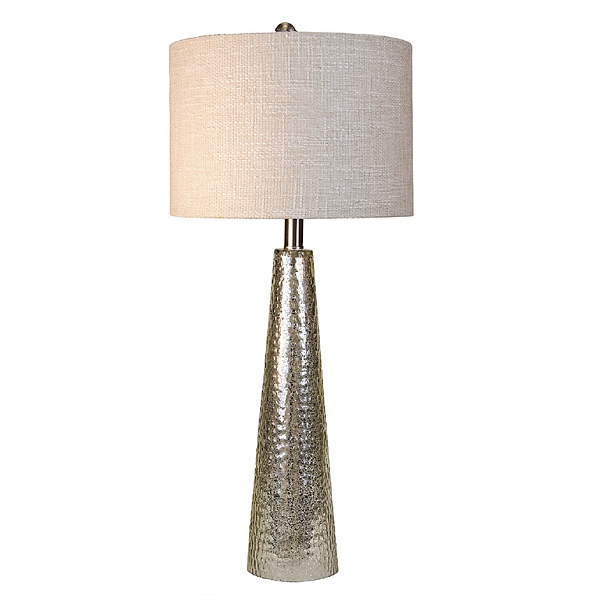 silver table lamp