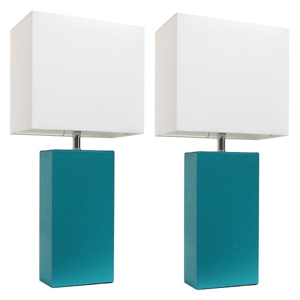 teal table lamp