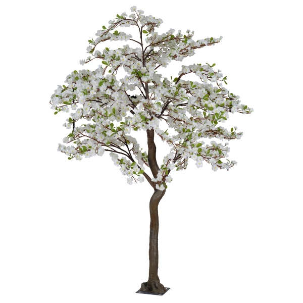 white faux tree