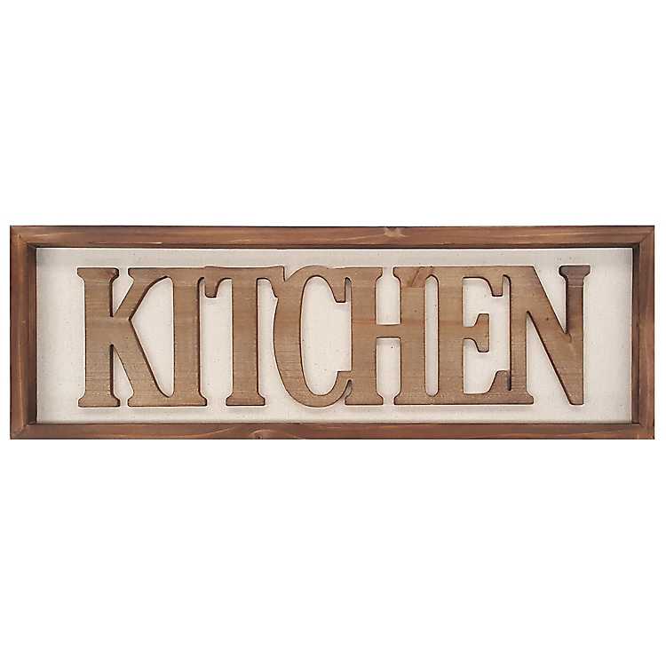 Wood Kitchen Wall Plaque Kirklands - Decorative Wall Plaques For Kitchen