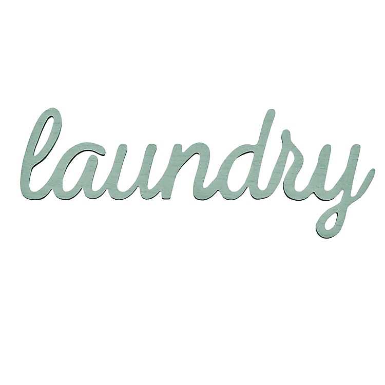 LAUNDRY WOOD CUTOUT Laundry Room Decor Laundry Script Sign