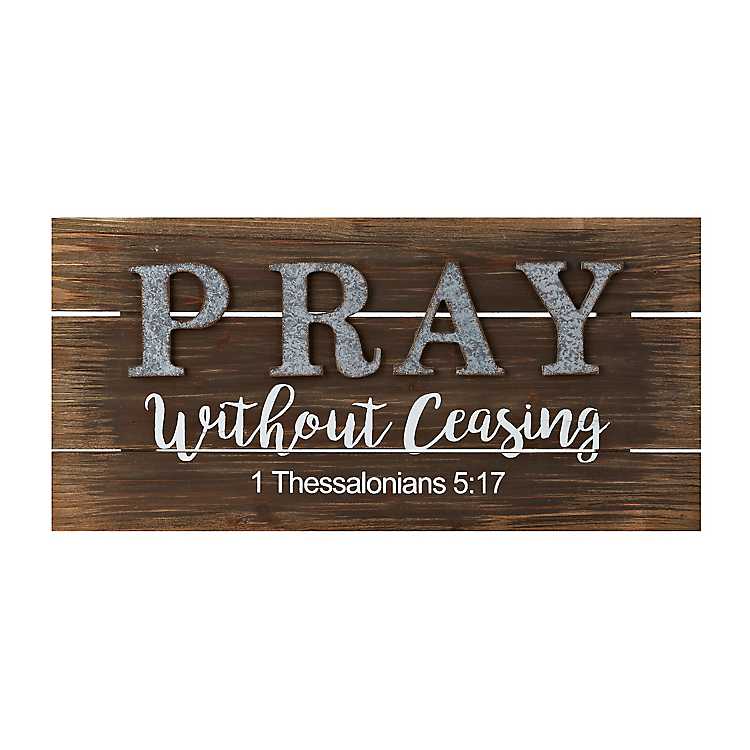 Pray Wording-Wooden Pray Sign-Wooden Wording 