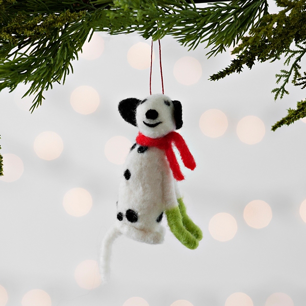 felt dog christmas ornaments
