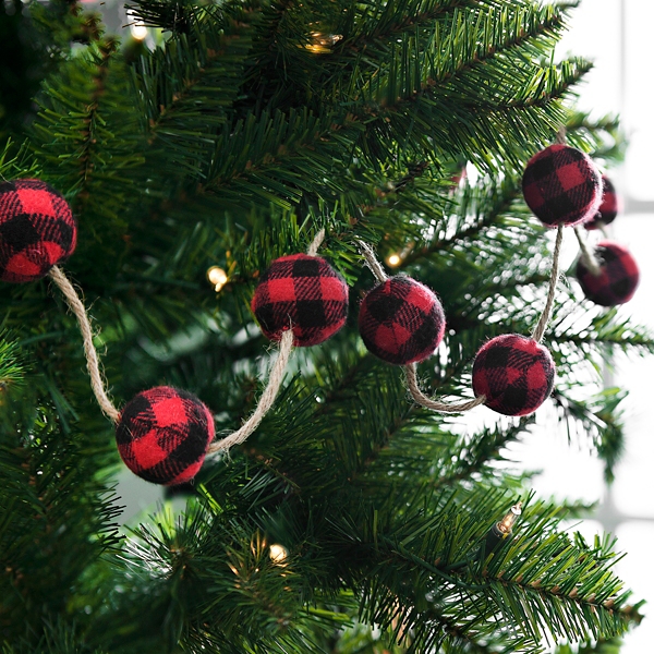 red and black christmas ornaments