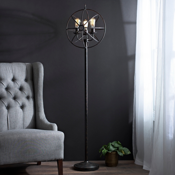 Global Sphere Triple Edison Floor Lamp Kirklands