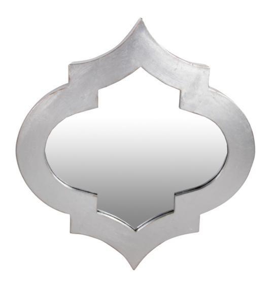 Silver Quatrefoil Mirror