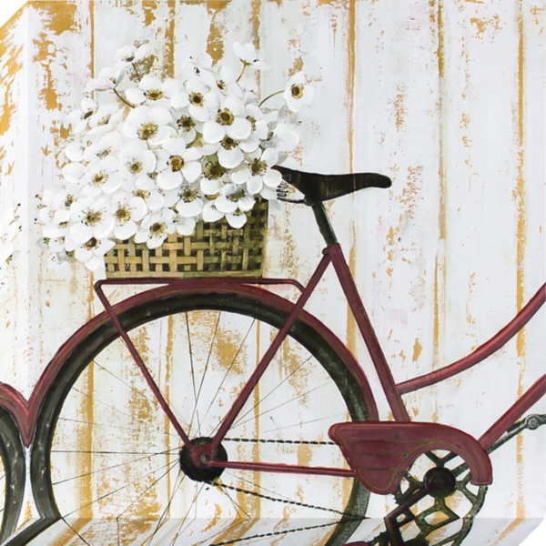 vintage bike with flowers