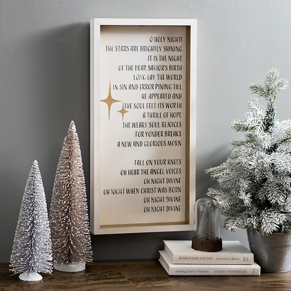 O Holy Night Wall Sign