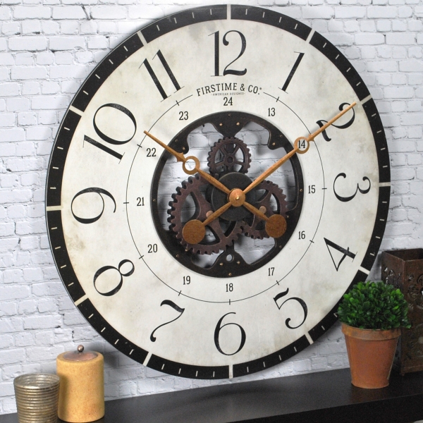Carlisle Gears Wooden Wall Clock Kirklands