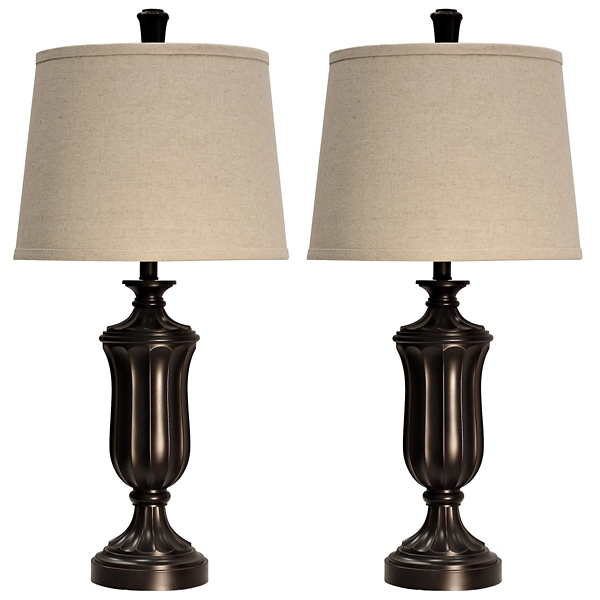 Bronze nightstand hot sale lamps