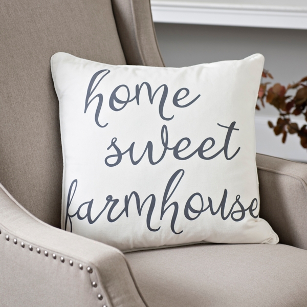 Home sweet 2025 farmhouse pillow