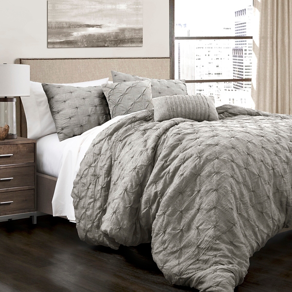 gray comforter set