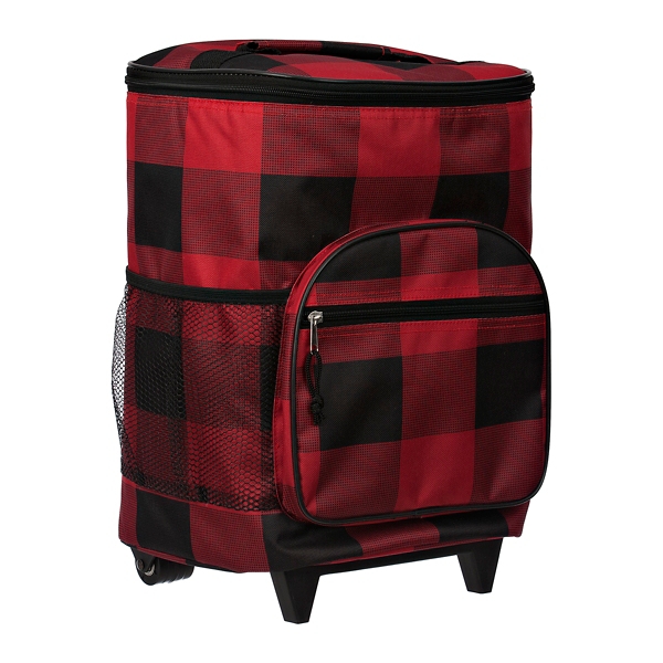 red and black cooler