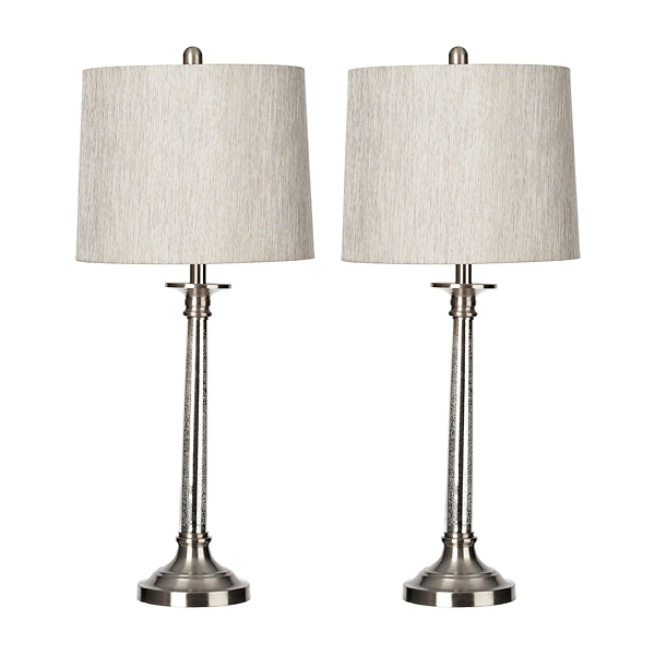 mercury glass table lamps set of 2