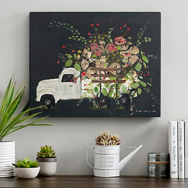 Flower Truck Canvas Art Print Kirklands