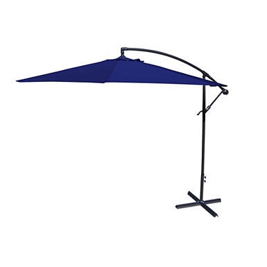 Aruba Blue Offset 10 Ft Outdoor Umbrella Kirklands