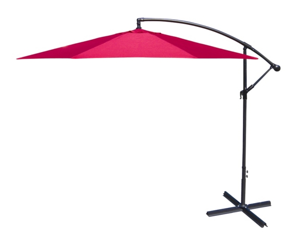 Red Offset 10 ft. Outdoor Umbrella
