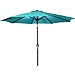 Aruba Blue 9 ft. Steel Outdoor Umbrella