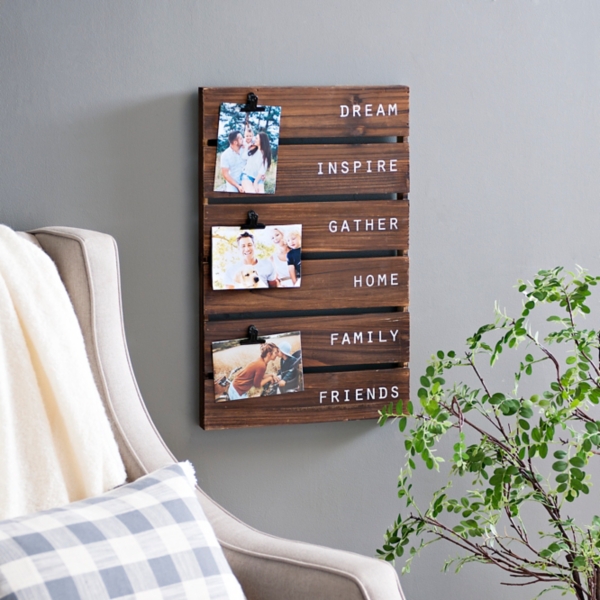 Dream, Inspire, Gather Pallet Clip Collage Frame Kirklands Home