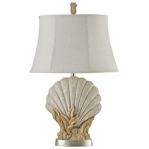 Ivory Scallop Table Lamp