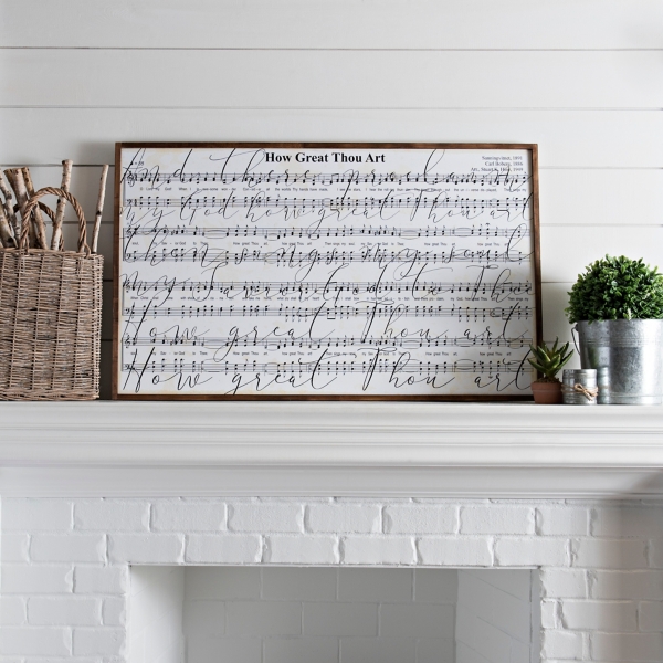 How Great Thou Art Lyrics Framed Art Print Kirklands