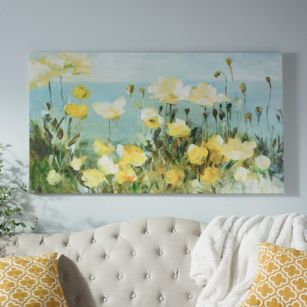 Field Of Yellow Flowers Canvas Art Print Kirklands