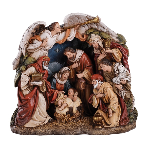 One Piece Overarching Angel Nativity Scene | Kirklands