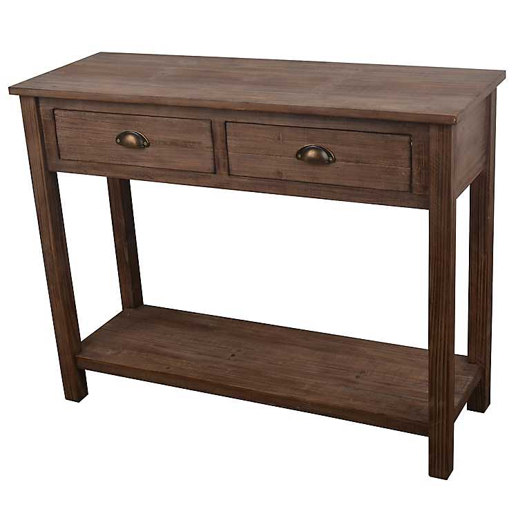 Chelsea 2 Drawer Console Table Kirklands, Sofa Table With Shelves And Drawers