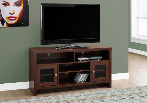 Warm Cherry Glass Door Media Kirklands Home