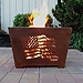 American Flag Box Fire Pit