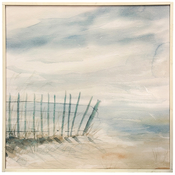 Coastal Watercolor Framed Canvas Art Print | Kirklands