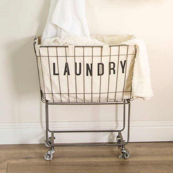 metal laundry basket