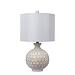 Antique Ivory Honeycomb Table Lamp