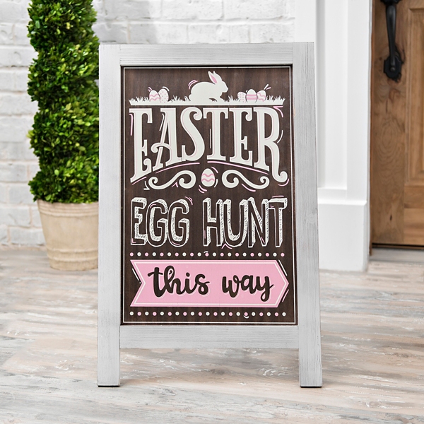 Easter Egg Hunt Wood Easel Kirklands Home