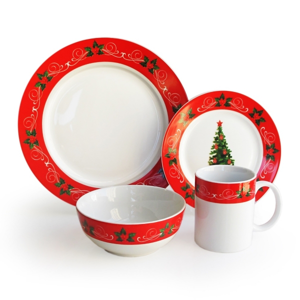 Classic Christmas 16pc. Dinnerware Set Kirklands Home