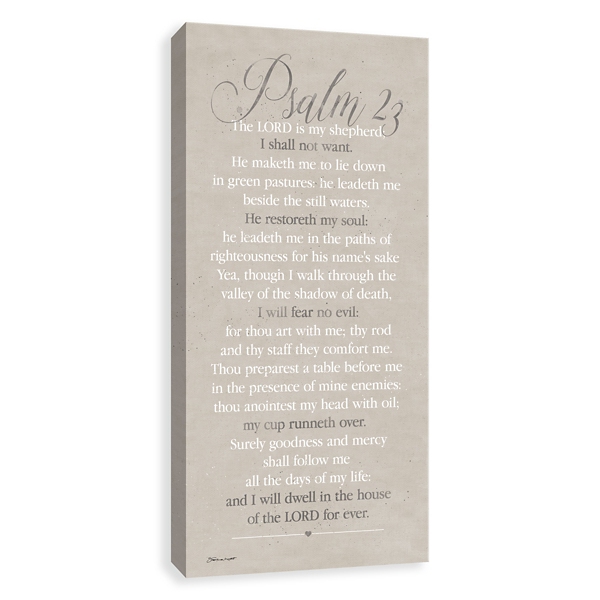 Psalm 23 Canvas Art Print Kirklands