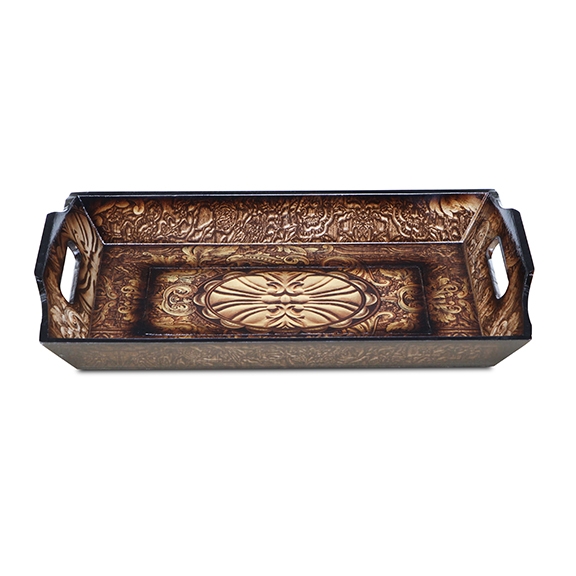 decorative rectangular tray