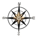 Rusted Metal Compass Wall Plaque