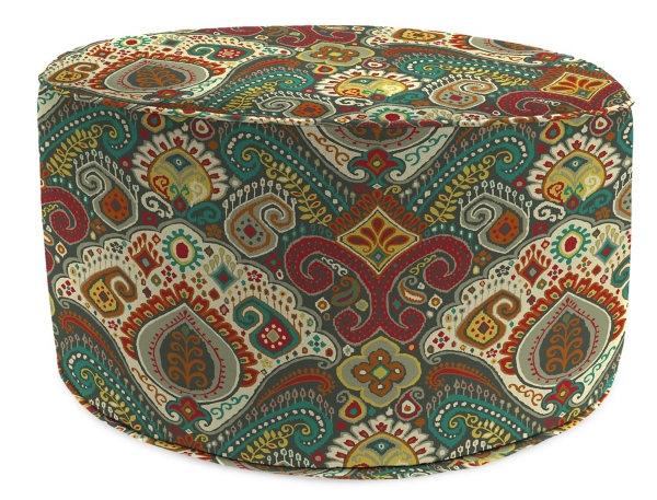 Boho Passage Fiesta Round Outdoor Pouf Kirklands Home