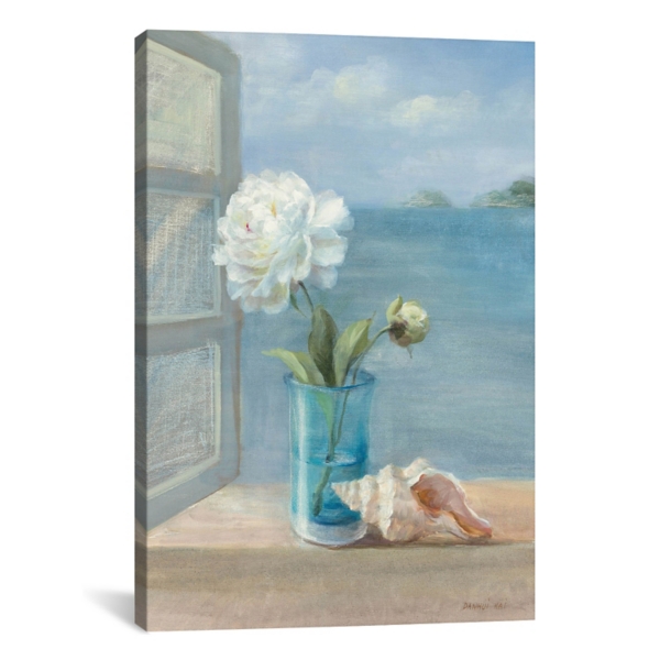 Coastal Floral Canvas Art Print | Kirklands Home