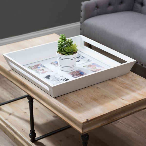 6Opening Cream Wood Collage Frame Tray Kirklands Home