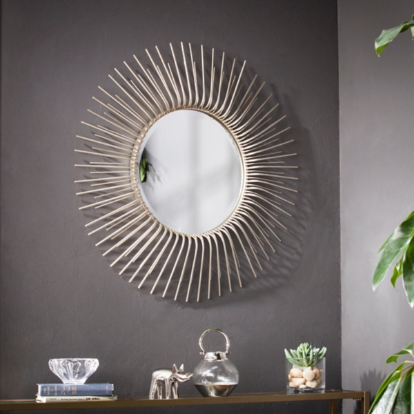 sunburst wall mirror