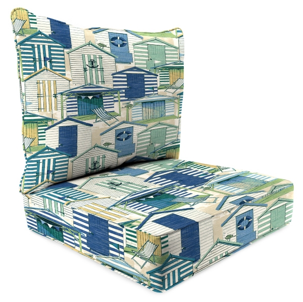 Pool Beach Huts 2 Pc Outdoor Chair Cushion Set Kirklands