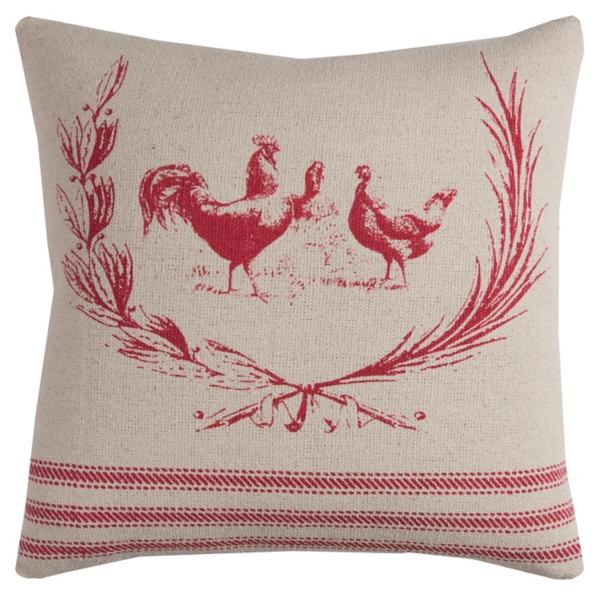 Red Rooster Cotton Pillow Kirklands Home