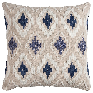 Cream and navy throw hot sale pillows