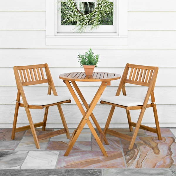 folding bistro set outdoor