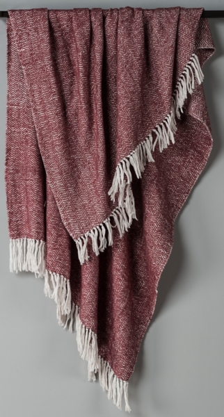 Maroon throw online blanket